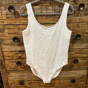 Gap‎ White Sleeveless Bodysuit